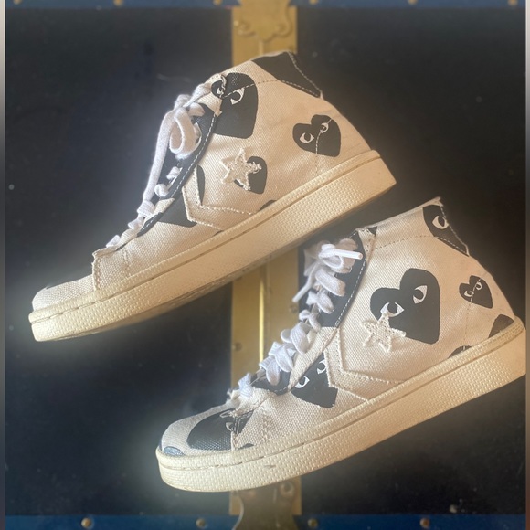 Converse x CDG play high top converse - Picture 2 of 2
